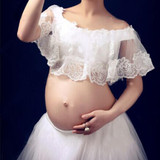 Maternity Dress Maternity Photography Props Fashion Maternity Dress photography Props Lace Pregnancy Woman Photo Shoot Clothes