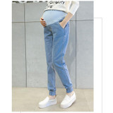 Maternity Denim Trousers Pregnancy Jeans For Pregnant Women Jeans High Waist Pregnancy Clothes Pants Maternity Clothes B0184