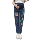 Maternity Denim Trousers Pregnancy Jeans For Pregnant Women Jeans High Waist Pregnancy Clothes Pants Maternity Clothes B0184