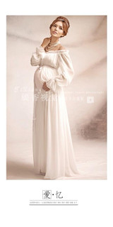 Maternity clothes vestidos 2017 summer white long dress Maternity Photography Props Elegant Pregnancy Clothes Maternity Dresses