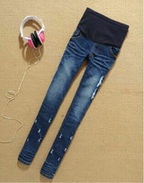 Maternity Clothes Jeans Woman Elastic Waist Denim Maternity Jeans Pants Trousers Clothes For Pregnant Women Pregnancy Clothes