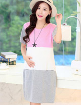 Maternity Clothes Cotton Maternity Dresses Pregnant Dress Women pregnancy clothes Woman maternity Summer Dress For Breastfeeding