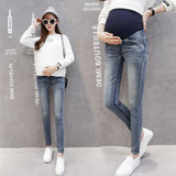 Maternity clothes autumn and winter jeans pregnant women feet pencil elastic waist maternity pants embarazada pregnant clothes Maternity clothes autumn and winter jeans pregnant women feet pencil elastic waist maternity pants embarazada pregnant clothes