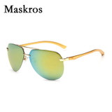 Maskros Revo Coating Pilot Polarized Sunglasses for Men Brand Designer 2017 Polarizing Driving Sun Glasses for Man Mirrore UV400