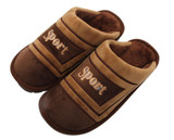 Mashimaro new Men's Large Size Cotton Slippers Male Winter Indoor Home Plus Fat Cotton Slippers Wool Warm Slippers Big feet