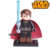 Star Wars Diy figures Luke Skywalker Han Solo Anakin Jedi Knight Aayla Secura Obi-Wan Bricks Building Blocks Kids Toys PG8034