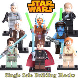 Star Wars Diy figures Luke Skywalker Han Solo Anakin Jedi Knight Aayla Secura Obi-Wan Bricks Building Blocks Kids Toys PG8034