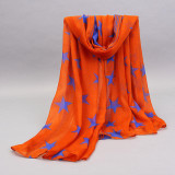 Star Print Voile Female Scarves Shawl Wrap Long Brand Hijab Muslim Foulard Women Scarf 2015 New Pashmina