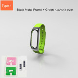 Stainless Steel Xiaomi Mi Band 2 Strap Wrist Band for Mi band 2 OLED Smart Bracelet Metal Strap for Miband 2 Wristband