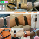 Stainless Steel Xiaomi Mi Band 2 Strap Wrist Band for Mi band 2 OLED Smart Bracelet Metal Strap for Miband 2 Wristband