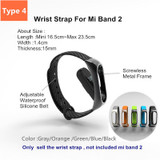 Stainless Steel Xiaomi Mi Band 2 Strap Wrist Band for Mi band 2 OLED Smart Bracelet Metal Strap for Miband 2 Wristband