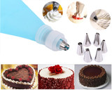 Special Hot 8 in 1 Silicone Reusable Cake Piping Bag Icing Cream Pastry Decorating Tool Decorating Tip Sets Kitchen Accessories