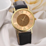 Special Fashion Watches Women Men Unique Blooming Glitter Dial PU Leather Analog Quartz Wrist Watch Relogio Feminino Watches