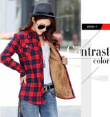SPARSHINE Women's Plaid Shirt 20 Colors Flannel Thick Warm Female Long Sleeve Tops M-XXL Winter Check Blouse Blusas Femininas
