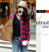 SPARSHINE Women's Plaid Shirt 20 Colors Flannel Thick Warm Female Long Sleeve Tops M-XXL Winter Check Blouse Blusas Femininas