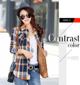 SPARSHINE Women's Plaid Shirt 20 Colors Flannel Thick Warm Female Long Sleeve Tops M-XXL Winter Check Blouse Blusas Femininas