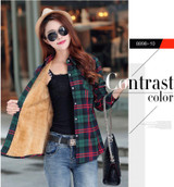 SPARSHINE Women's Plaid Shirt 20 Colors Flannel Thick Warm Female Long Sleeve Tops M-XXL Winter Check Blouse Blusas Femininas