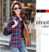 SPARSHINE Women's Plaid Shirt 20 Colors Flannel Thick Warm Female Long Sleeve Tops M-XXL Winter Check Blouse Blusas Femininas