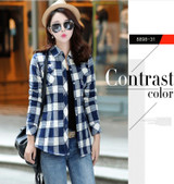 SPARSHINE Women's Plaid Shirt 20 Colors Flannel Thick Warm Female Long Sleeve Tops M-XXL Winter Check Blouse Blusas Femininas