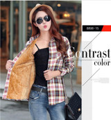 SPARSHINE Women's Plaid Shirt 20 Colors Flannel Thick Warm Female Long Sleeve Tops M-XXL Winter Check Blouse Blusas Femininas