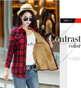 SPARSHINE Women's Plaid Shirt 20 Colors Flannel Thick Warm Female Long Sleeve Tops M-XXL Winter Check Blouse Blusas Femininas