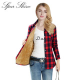 SPARSHINE Women's Plaid Shirt 20 Colors Flannel Thick Warm Female Long Sleeve Tops M-XXL Winter Check Blouse Blusas Femininas