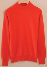 Sparsil 2017 Cashmere Blend Sweater Women Christmas Knitted Sweater Tops Female Long Sleeve Autumn Winter Turtleneck Pullovers