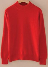 Sparsil 2017 Cashmere Blend Sweater Women Christmas Knitted Sweater Tops Female Long Sleeve Autumn Winter Turtleneck Pullovers