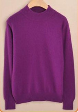 Sparsil 2017 Cashmere Blend Sweater Women Christmas Knitted Sweater Tops Female Long Sleeve Autumn Winter Turtleneck Pullovers