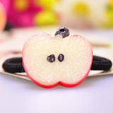 2017 New Fruit Slice Kids Hair Holders Cute Rubber Hair Band Elastics Accessories Women Girl Headwear Tie Gum Rope Scrunchy Head