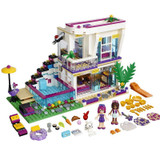 2017 New Friends Series Livi's Pop Star House Building Blocks Compatible with LegoINGly Friends Andrea With Two Figures Toy