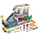 2017 New Friends Series Livi's Pop Star House Building Blocks Compatible with LegoINGly Friends Andrea With Two Figures Toy