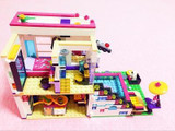 2017 New Friends Series Livi's Pop Star House Building Blocks Compatible with LegoINGly Friends Andrea With Two Figures Toy