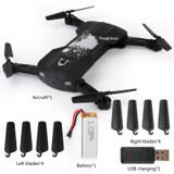 2017 New Foldable Mini Selfie Drone Folding Aerial Four-axis Aircraft WIFI Phone Control RC Helicopter Drone