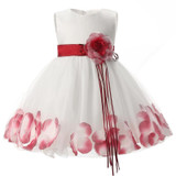 2017 New Flowers Dress for Girls for Wedding and Party Summer Baby Princess Party Clothes Kids Dresses for Girl Infant Costume