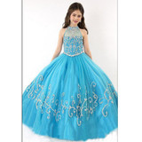 2017 New Flower Girl Dresses Ball Gown Keyhole Wedding Party Dress Communion Pageant Dress for Little Girls Kids/Children Dress