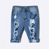 2017 New Femme Summer Shorts Women High Waist Shorts Ripped Short Jeans Woman Denim Shorts Pantalones Cortos Mujer