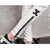 2017 New Fashion Zipper Slim Elastic Leggings Women Slim Pencil PANTS Trousers,High Quality FREE SHIPPING Leggings Trousers