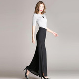 2017 New Fashion Women's Summer Thin Chiffon Pants Female Wide Leg Pants High Waist Casual Dance Pants Trousers Plus Size S-4XL