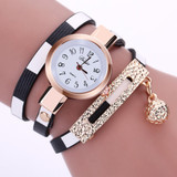 2017 New Fashion Women Watch PU Leather Bracelet Watch Casual Women Wristwatch Luxury Brand Quartz Watch Relogio Feminino Gift