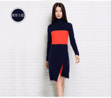 2017 New Fashion Women Dress Cashmere Knitted long Sweaters female Turtleneck Autumn Winter Warm Pullover Women Clothes 2017 New Fashion Women Dress Cashmere Knitted long Sweaters female Turtleneck Autumn Winter Warm Pullover Women Clothes