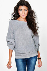 2017 new fashion women casual loose autumn winter long sleeve batwing sleeve knitted jumper pullovers sweaters tops