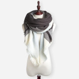 2017 New Fashion Winter Scarf For Women Scarves Warm Shawls Luxury Brand Wrap Plaid Blanket Scarf Wool Cashmere Foulard Long