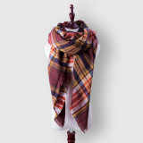 2017 New Fashion Winter Scarf For Women Scarves Warm Shawls Luxury Brand Wrap Plaid Blanket Scarf Wool Cashmere Foulard Long