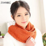 2017 New fashion Winter knitted Scarves Wool  knitted Scarf women Fashion Pure neck Woolen Scarf Autumn Winter Scarf