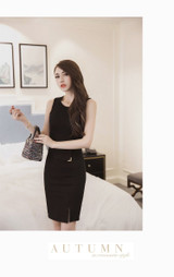 Autumn 5XL Plus Size Slim Office Skirt Faldas Women Sexy Elastic High Waist Pencil Skirt Step Office Formal Skirt Saias Skirts