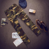 Autumn 2016 new men's clothing fashion casual straight multi-pocket camouflage military loose XL Cargo Pants