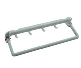 Automatic Folding Sundries Organizer Shelf with Hook Cupboard Towel Storage Rack Cabinet Door Hanger for Kitchen