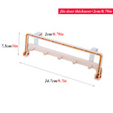 Automatic Folding Sundries Organizer Shelf with Hook Cupboard Towel Storage Rack Cabinet Door Hanger for Kitchen