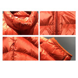 Aolamegs Winter Down Jacket Men 90 White Duck Down Coat Solid Color Ultralight Down Jackets Male Windproof Warm Parka Plus Size